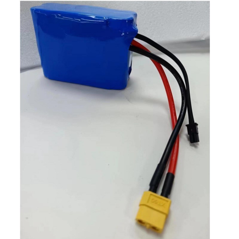Батарейный пакет 7.4V 16Ah 2S5P 18650 Клетка 3200mAh BMS 25A с розеткой MX3.0