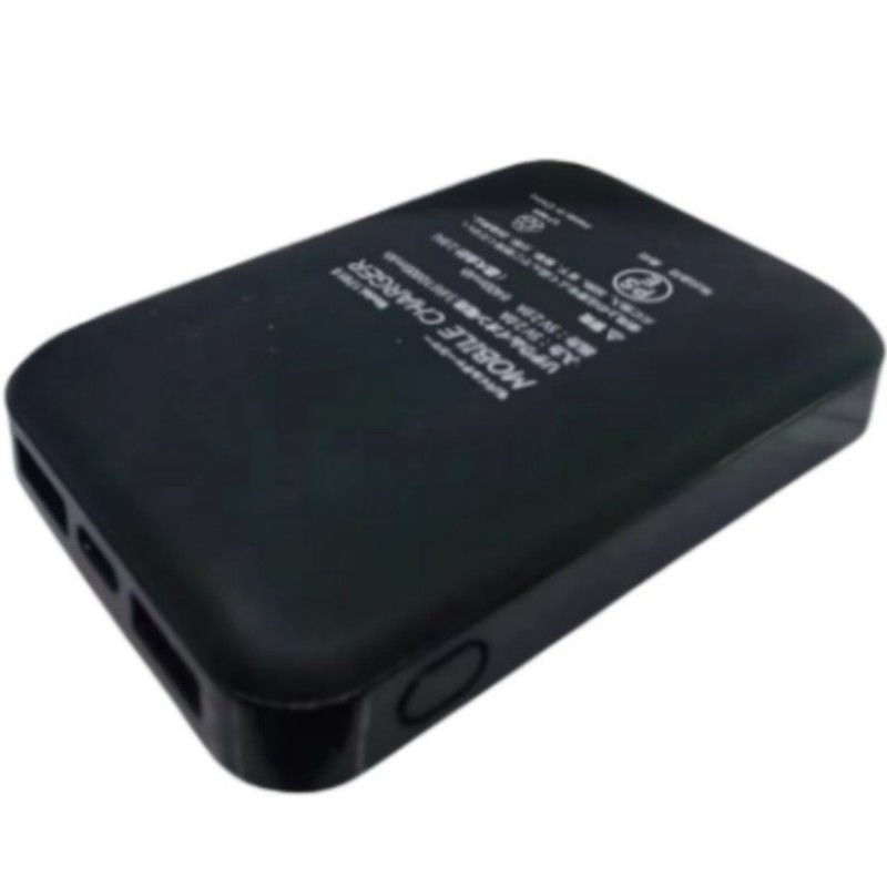 5В 2А USB 10000 МА Powerbank двойной USB порт черный батарейный Power Bank