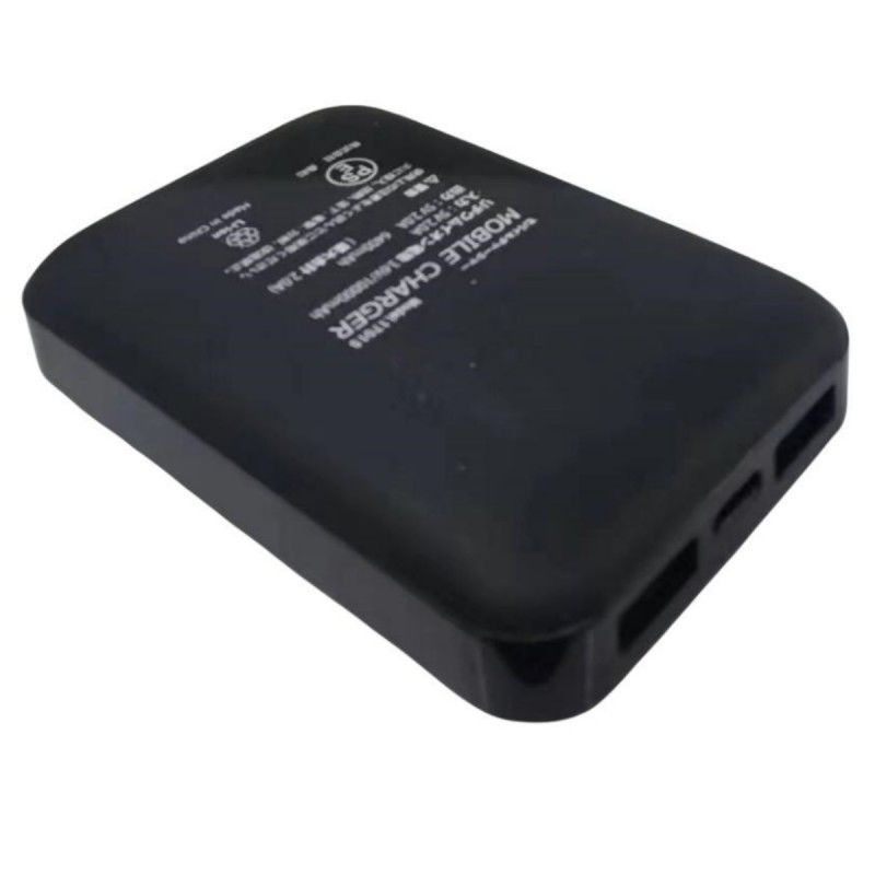 5В 2А USB 10000 МА Powerbank двойной USB порт черный батарейный Power Bank