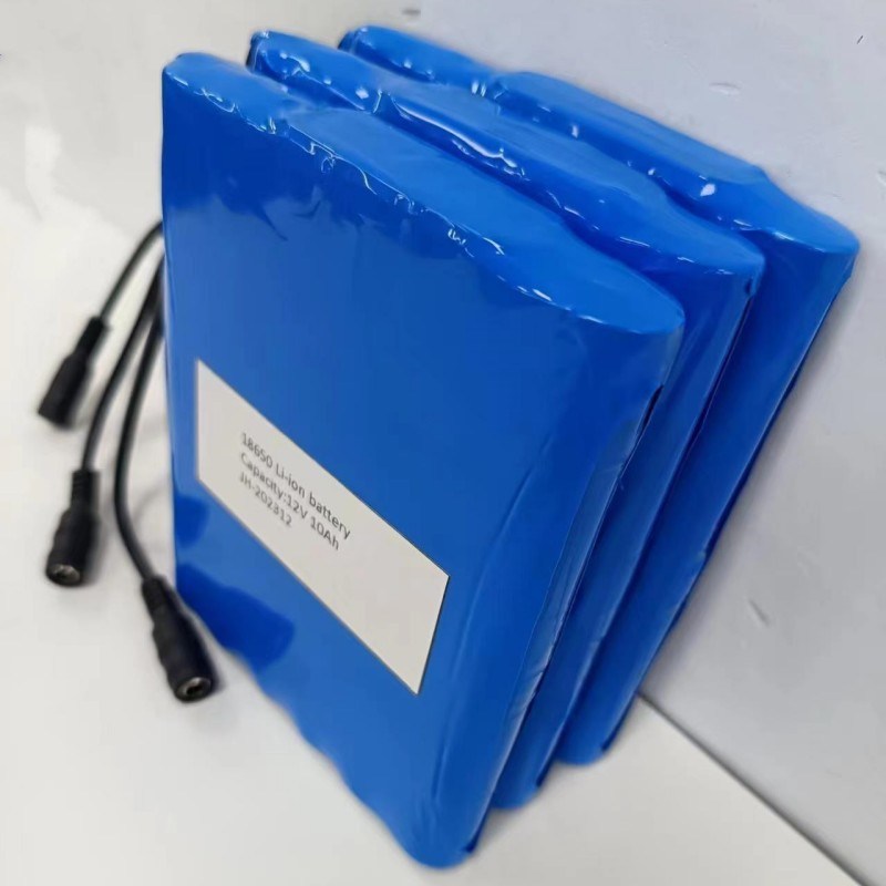 Плоский аккумулятор 12В 10Ач 18650 Литийная батарея 3s4p с Женским разъемом для PVC-нагревателя