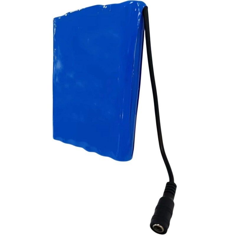 Маленький 18650 аккумулятор 6S2P 22.2V 5Ah с DC 5.5x2.1mm соединителем BMS сверху