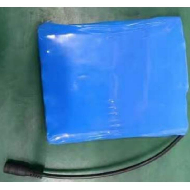 Маленький 18650 аккумулятор 6S2P 22.2V 5Ah с DC 5.5x2.1mm соединителем BMS сверху
