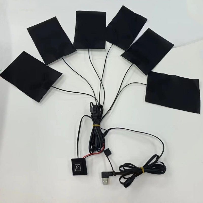 6-в-1 настройка нагреватель для одежды Каждый 10 X 15 см Черный 5V USB с переключателем