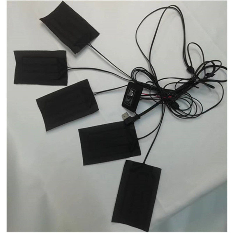 Покрывало одежда нагревательные подушки 5 штук каждый 7x11 см 5 в одном 5В USB нагревательная подушка для жилета