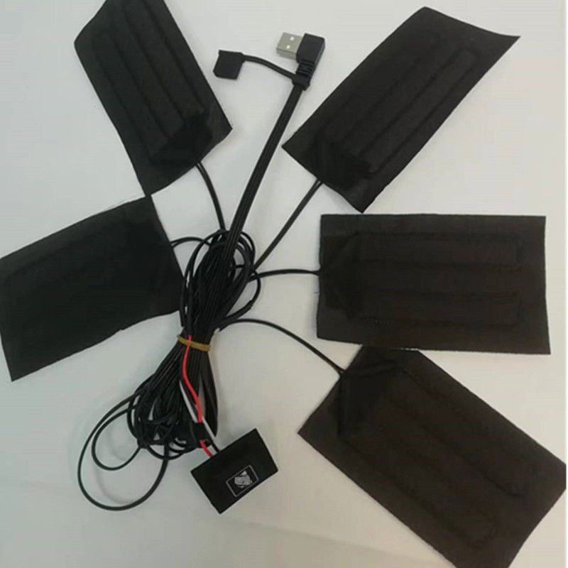 Покрывало одежда нагревательные подушки 5 штук каждый 7x11 см 5 в одном 5В USB нагревательная подушка для жилета