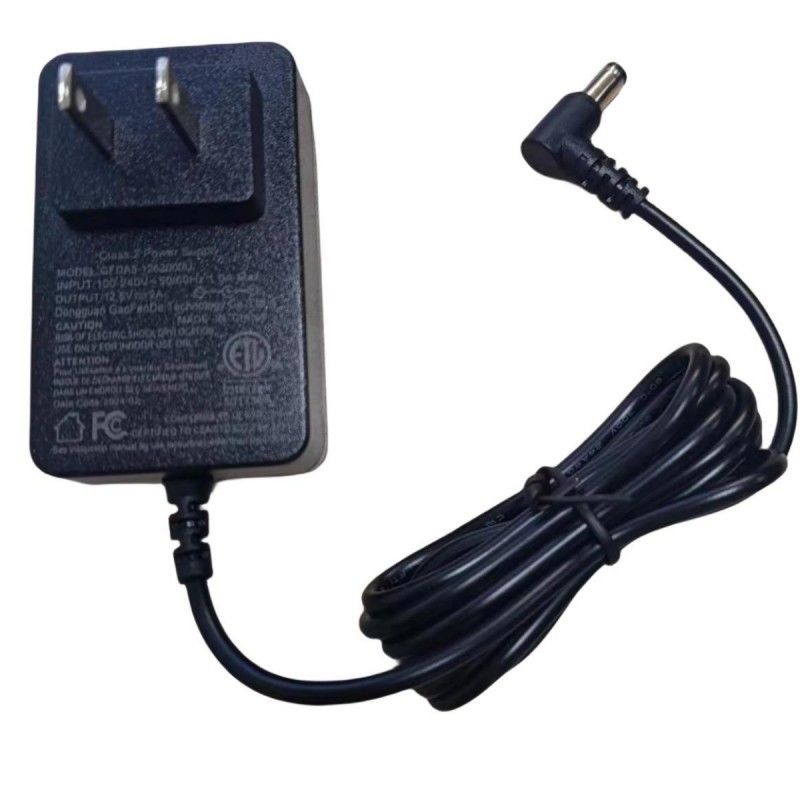 Зарядное устройство 12В 2А US Plug DC Bend Head 90° 2,1 мм Баррель Jack Two Amp