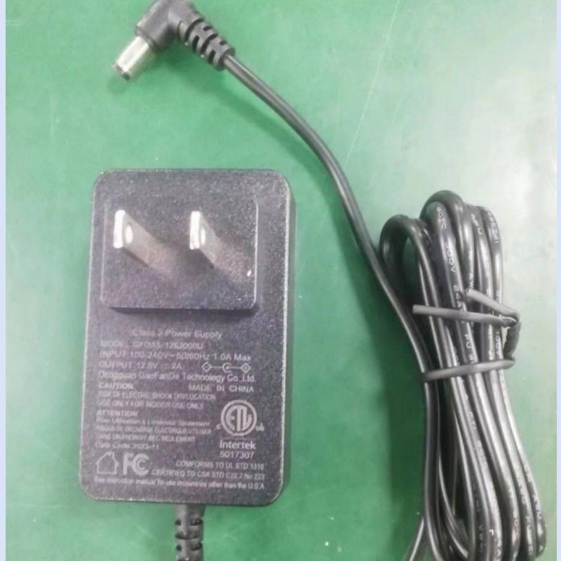 Зарядное устройство 12В 2А US Plug DC Bend Head 90° 2,1 мм Баррель Jack Two Amp
