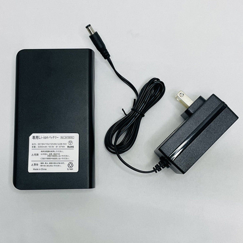 Аккумуляторные энергобанки DC 4 уровень Выходное напряжение 18V 15V 12V 9V Для летнего вентилятора пальто
