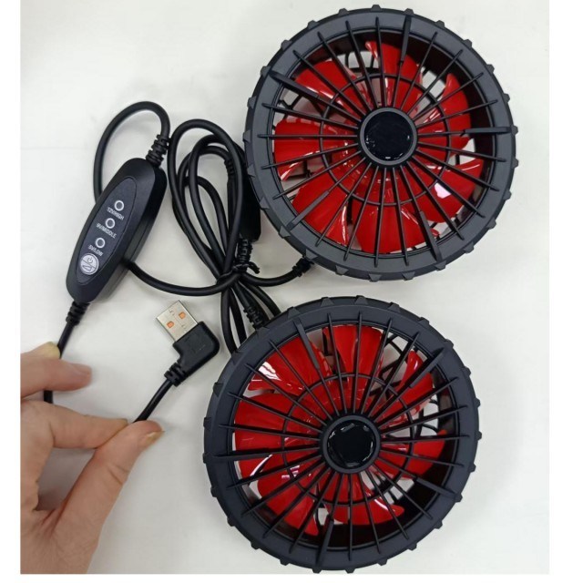 Прохладитель куртки 12 В Вентилятор USB Управление скоростью ветра 12 В Высокий 9 В Средний 5 В Низкий