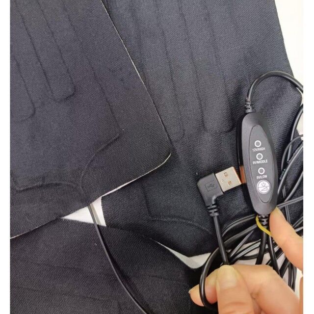Грелка для тела 30x15см 3 в 1, 12В, тканевый обогреватель с USB-контроллером для подогрева сиденья